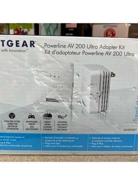 COPY - NEW/SEALED NETGEAR Powerline AV+200 Ultra Adapter Kit XAVB2501